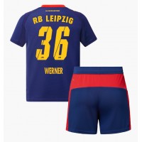 Stroje piłkarskie RB Leipzig Timo Werner #36 Koszulka Wyjazdowej dla dzieci 2025-26 Krótki Rękaw (+ szorty)